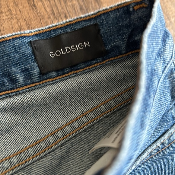 Goldsign The original Jean denim Rinse Crop Leg Jeans size 26 NWOT - Picture 5 of 14